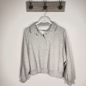 aerie quarter snap pullover sweatshirt